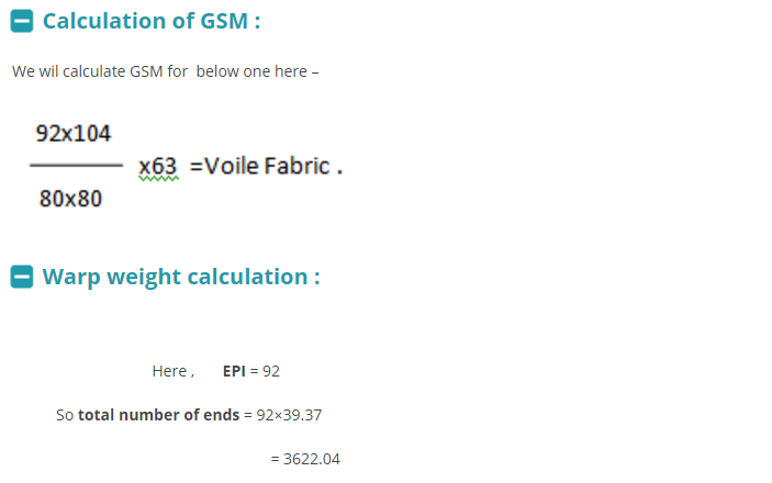 Fabric Weight Calculation in GSM(图3)